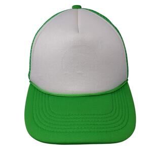 Choko Lids Snapback Rope Trucker Hat Green One Size Mesh Back Blank